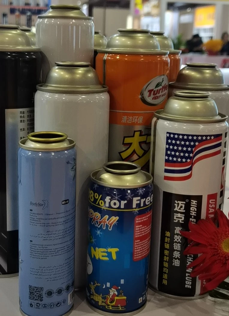 Butane Gas Aerosol Can Tinplate Can Tinplate Aerosol Tin Can