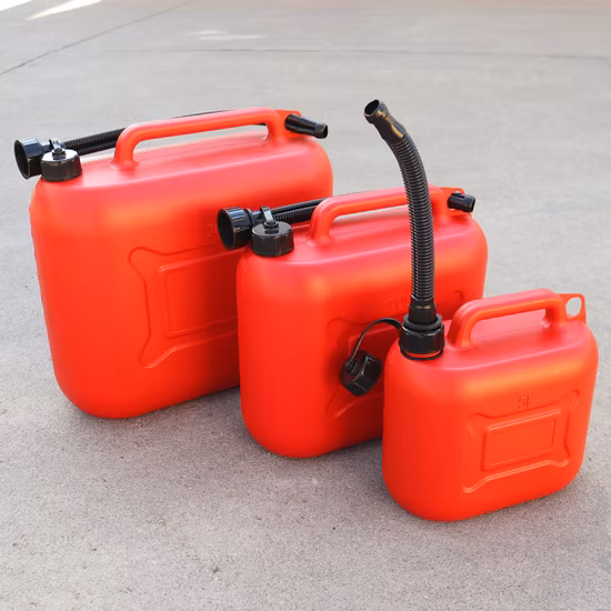 5/10/20L 규모의 폭발 방지 정전기 방지 플라스틱 오일 용기로 두꺼워진 빨간색 환경 보호